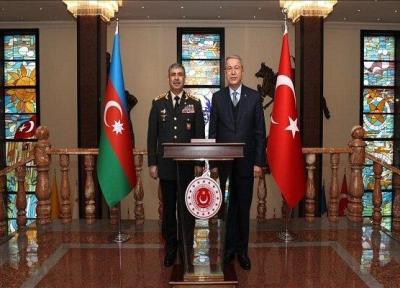 دیدار وزاری دفاع ترکیه و جمهوری آذربایجان